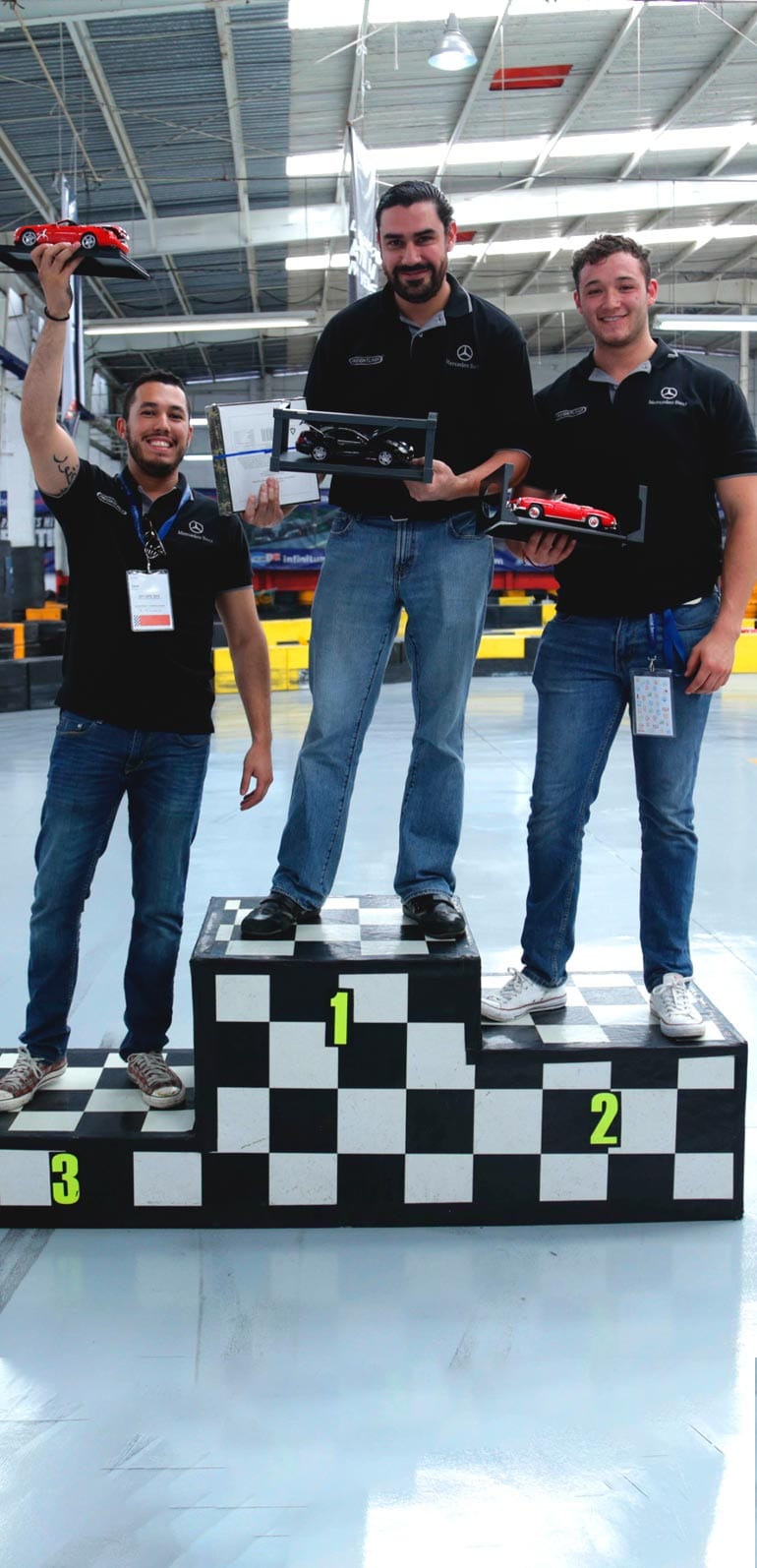 SATmexico dmc events team building go kart race winners mercedes benz