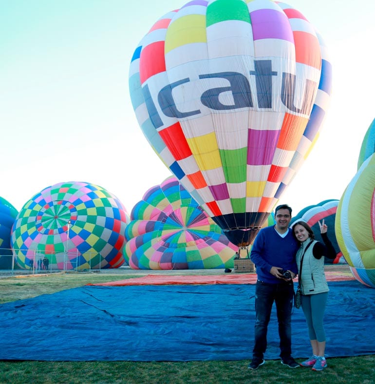 SATmexico dmc incentives mexico branded hot air ballon team ICATU